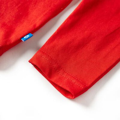 T-shirt enfants à manches longues rouge 92