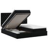 vidaXL Lit ottoman avec matelas avec t&ecirc;te de lit 2 pc Noir Velours
