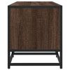 vidaXL Meuble TV chêne marron 100x35x41 cm bois d'ingénierie et métal