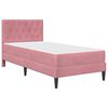 vidaXL Cadre de lit avec matelas Rose 80 x 200 cm Velours