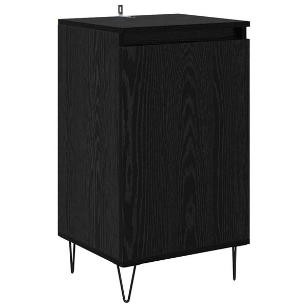 vidaXL Buffet Ch&ecirc;ne noir 40 x 35 x 70 cm Bois d'ing&eacute;nierie