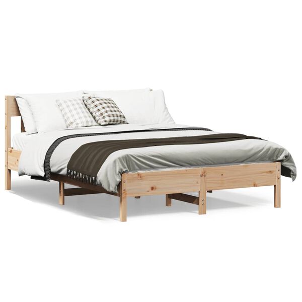 vidaXL Cadre de lit sans matelas 120x200 cm bois de pin massif