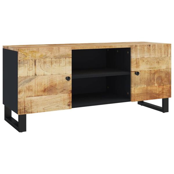 vidaXL Meuble TV 105x33x46 cm Bois massif de manguier