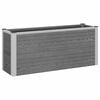 vidaXL Jardini&egrave;re sur&eacute;lev&eacute;e Gris 100 x 30 x 22 cm WPC et Aluminium