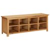 vidaXL &Eacute;tag&egrave;re &agrave; chaussures 114x37x45 cm Bois de ch&ecirc;ne solide
