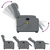 vidaXL Fauteuil inclinable de massage &eacute;lectrique gris similicuir