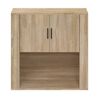 vidaXL Armoire murale Ch&ecirc;ne sonoma 80x33x80 cm Bois d'ing&eacute;nierie