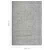 vidaXL Tapis shaggy antid&eacute;rapant Gris clair 140x200 cm