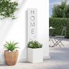 vidaXL &Eacute;cran de confidentialit&eacute; de jardin Fretwork Blanc 32 x 140 cm