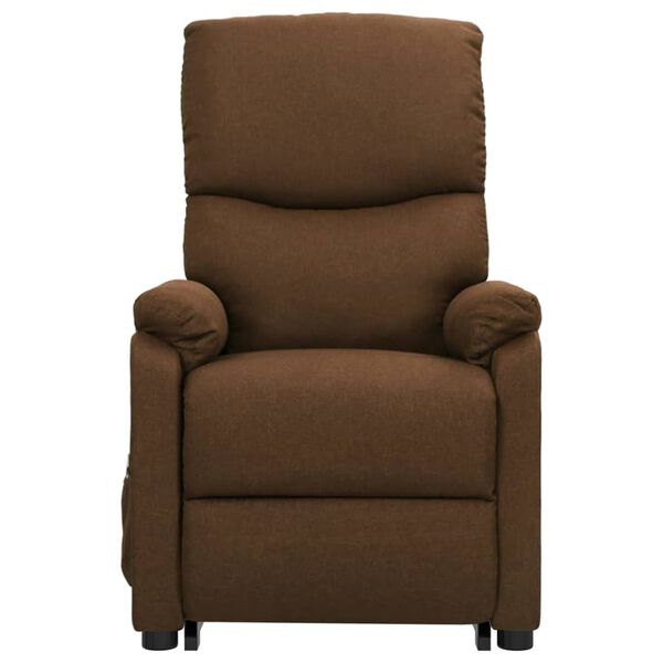 vidaXL Fauteuil Marron Tissu