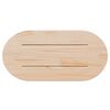 vidaXL Plateau de table 90x45x2,5 cm Bois massif Pin Ovale