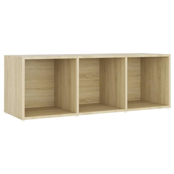vidaXL Meubles TV 2 pcs Ch&ecirc;ne sonoma 107x35x37 cm Bois d'ing&eacute;nierie