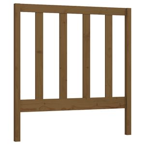 vidaXL T&ecirc;te de lit Marron miel 81x4x100 cm Bois massif de pin