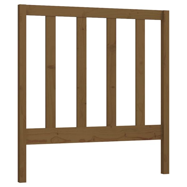 vidaXL T&ecirc;te de lit Marron miel 81x4x100 cm Bois massif de pin