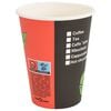 vidaXL Tasses &agrave; caf&eacute; en papier 1000 pcs 12oz 300ml rouge et noir