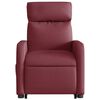 vidaXL Fauteuil inclinable &eacute;lectrique rouge bordeaux tissu