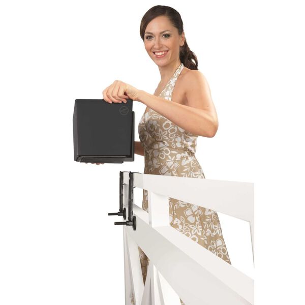 LECHUZA Jardini&egrave;re Balconera Color 80 ALL-IN-ONE ardoise 15683