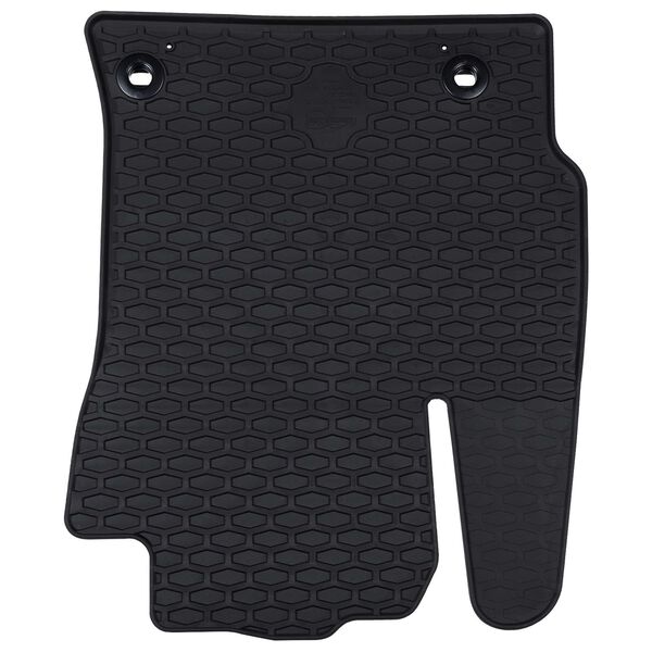 vidaXL Tapis de voiture 4 pcs Noir Caoutchouc