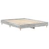 vidaXL Cadre de lit sans matelas sonoma gris 140x200 cm