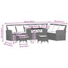 vidaXL Salon de jardin 4 pcs avec coussins forme L gris r&eacute;sine tress&eacute;e