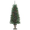 vidaXL Sapins de Noël artificiels 2 pcs 100 LED vert 120 cm