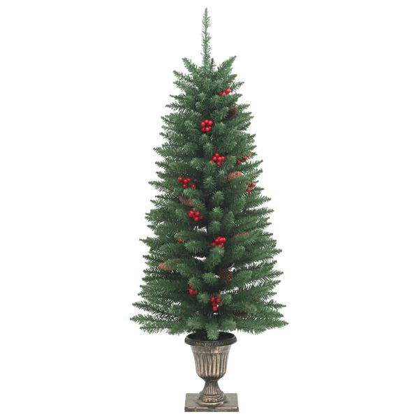 vidaXL Sapins de Noël artificiels 2 pcs 100 LED vert 120 cm