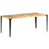 vidaXL Table de salle &agrave; manger 180x90x76 cm Bois de manguier massif
