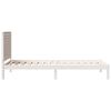 vidaXL Cadre de lit extra long sans matelas 90x210 cm bois massif
