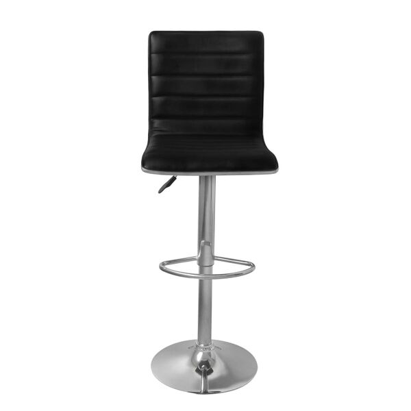 vidaXL Tabourets de bar lot de 2 noir similicuir