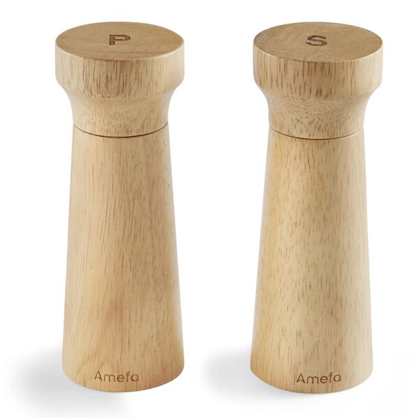 Amefa Sali&egrave;re et poivri&egrave;re 15 cm 2 pcs Bois