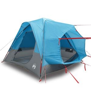 vidaXL Tente de voiture 4 personnes bleu imperm&eacute;able