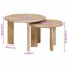 vidaXL Tables basses gigognes 2 pcs Noir Bois de mangue massif