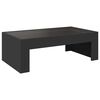 vidaXL Table basse avec LED infini noir 90x50x30 cm