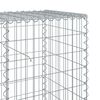 vidaXL Panier gabion avec couvercle 200x50x100 cm fer galvanisé