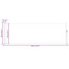 vidaXL Auvent lat&eacute;ral r&eacute;tractable de patio 100x300 cm Noir