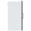 vidaXL Armoire murale de cuisine avec porte en verre Lucca noir