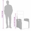 vidaXL Chaise de jardin inclinable avec table d'appoint noir polyrotin
