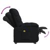 vidaXL Fauteuil de massage Noir Tissu