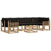 vidaXL Ensemble de canap&eacute;s d'ext&eacute;rieur 8 pc Blanc et noir