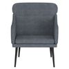 vidaXL Fauteuil Gris foncé 63x76x80 cm Velours