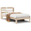 vidaXL Cadre de lit avec t&ecirc;te de lit sans matelas 90x200 cm