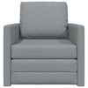 vidaXL Canap&eacute;-lit pliant Gris clair 74 x 77 x 81 cm tissu