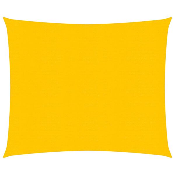 vidaXL Voile d'ombrage 160 g/m² carré jaune 5x5 m PEHD