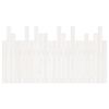 vidaXL T&ecirc;te de lit murale Blanc 146,5x3x80 cm Bois massif de pin