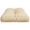 vidaXL Coussin de palette beige 70x40x12 cm tissu