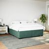 vidaXL Cadre de lit sans matelas vert fonc&eacute; 180x200 cm velours