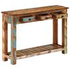 vidaXL Table console 110x30x76 cm Bois massif de récupération