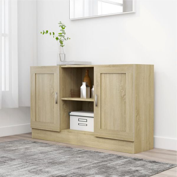 vidaXL Buffet Ch&ecirc;ne sonoma 120x30,5x70 cm Bois d'ing&eacute;nierie