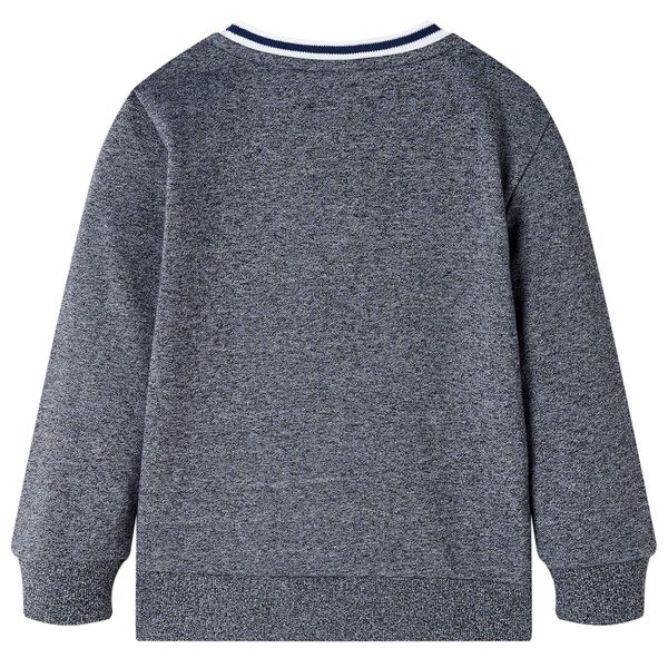 Sweatshirt pour enfants m&eacute;lange bleu marine 140