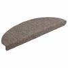 vidaXL Tapis d'escalier auto-adh&eacute;sifs 15 pi&egrave;ces 65x21x4 cm Beige